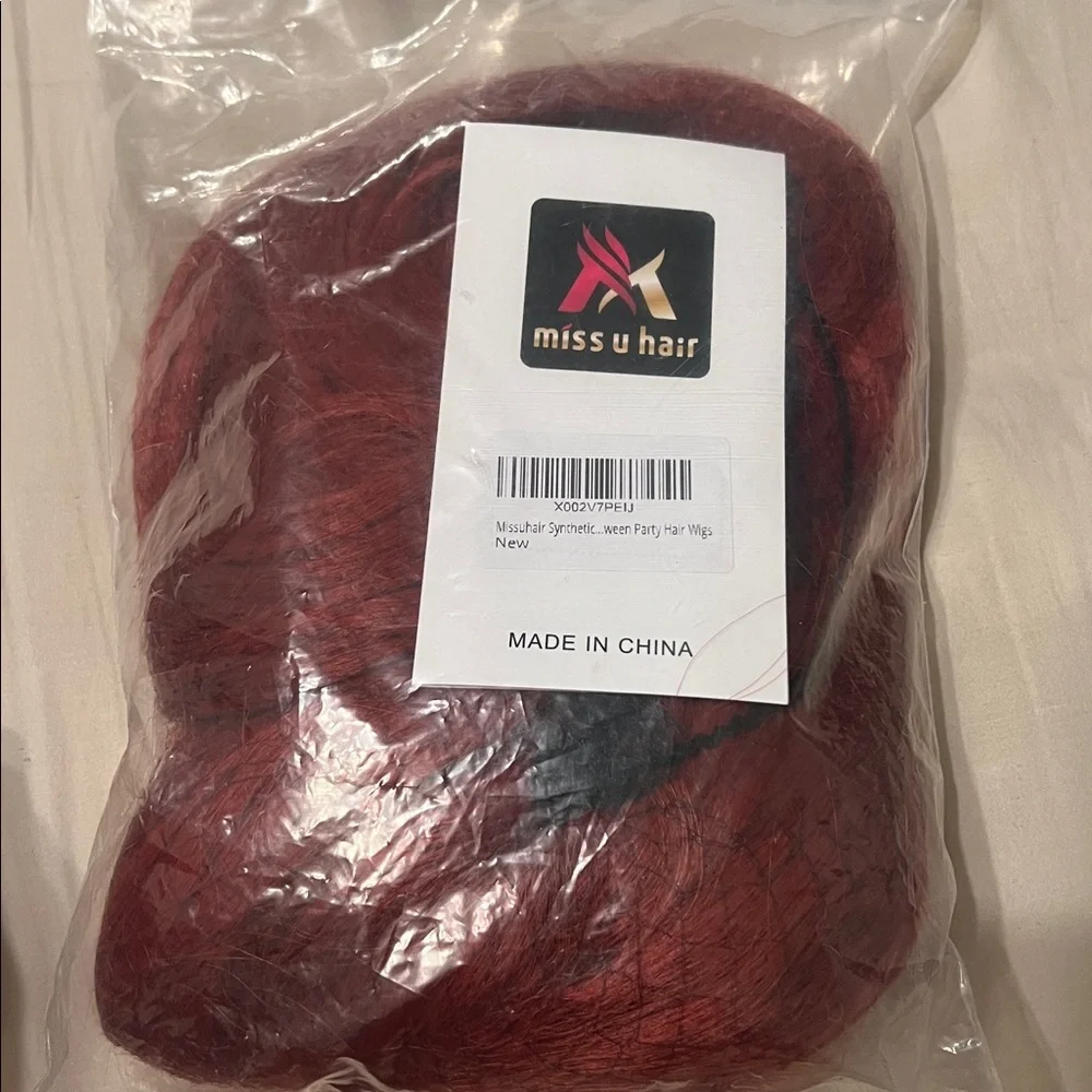 Red Princess Costume Wig for Kids - Picture 3 of 3